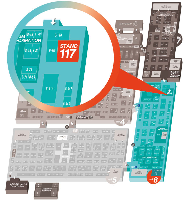 Carrefour de l'eau plan stand Actility